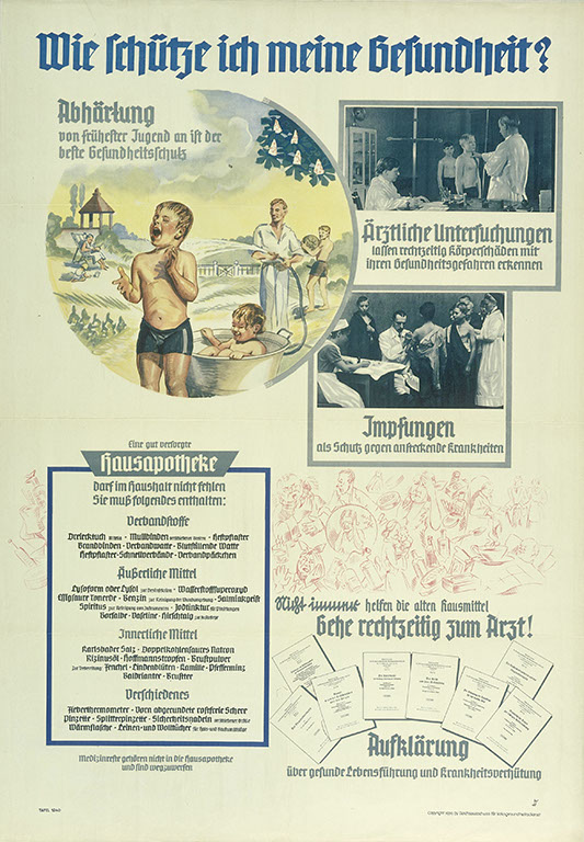 Plakat: Wie schütze ich meine Gesundheit? (1939)